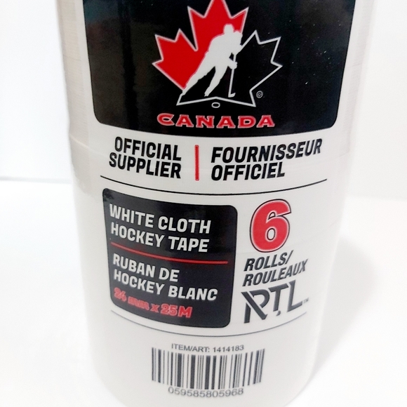 🔥Hockey Canada🇨🇦White Cloth Hockey Tape - Picture 3 of 3